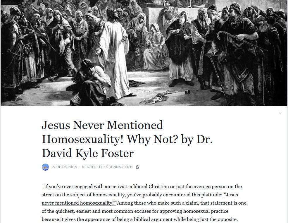 jesus and omosex